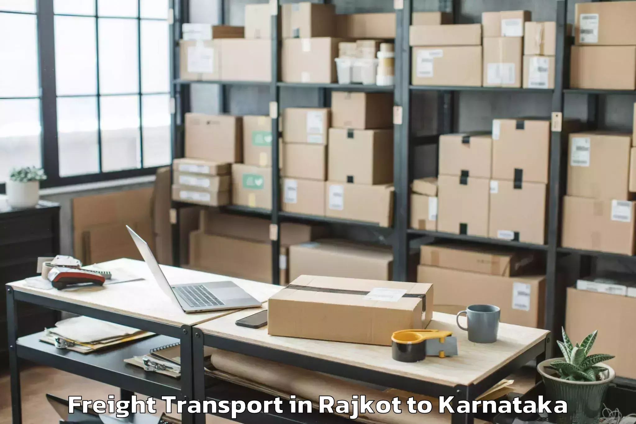 Get Rajkot to Royal Meenakshi Mall Freight Transport